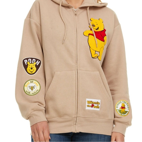 Disney ladies characters hoodie winnie poo - Picture 2 of 3